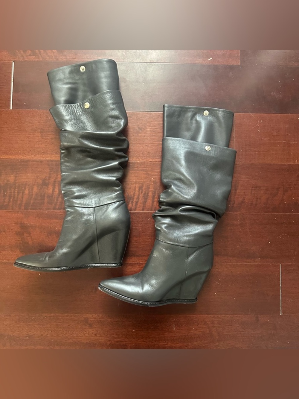 Vintage Y2K Costume National Layered Shark Boots